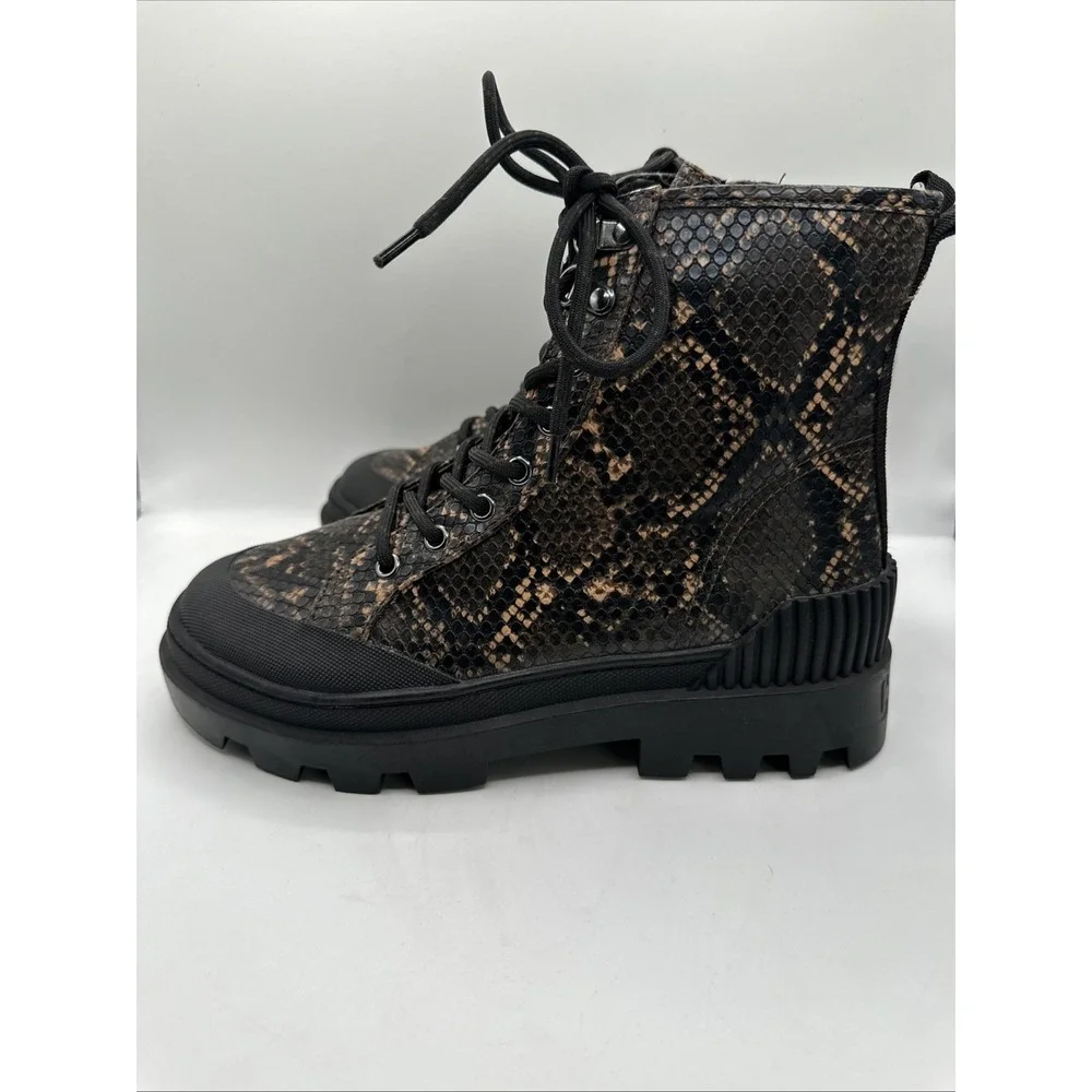 NEW Circus NY by Sam Edelman Womens' Indy Boots‎ - Warm Taupe/Snake Print Sz 8